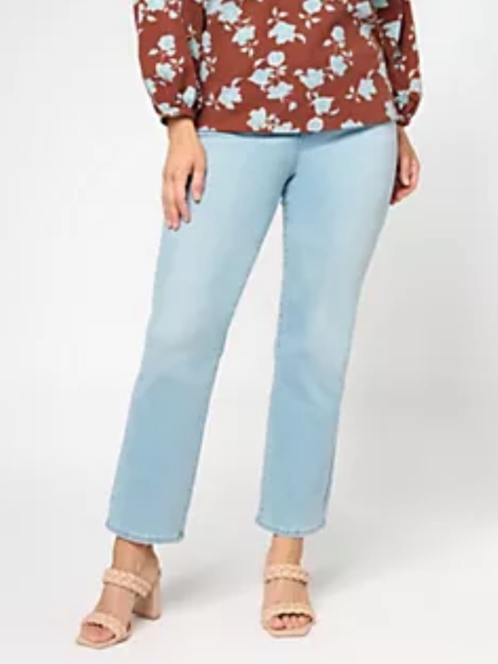 NWT NYDJ Curve Shaper Marilyn Straight Ankle Jeans in Influence 14